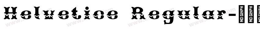 Helvetice Regular字体转换